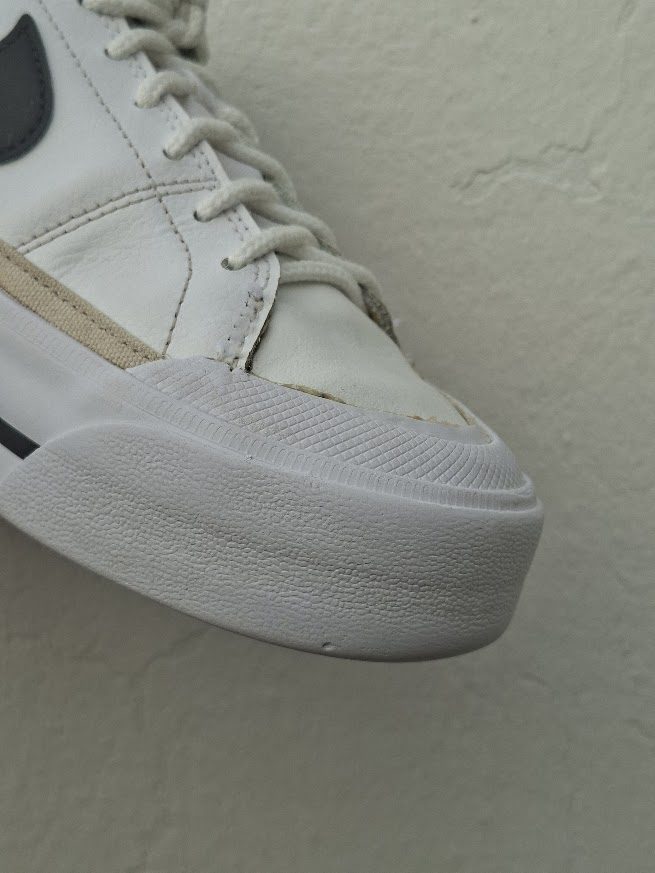 Después de la limpieza de Mis Nike blanco